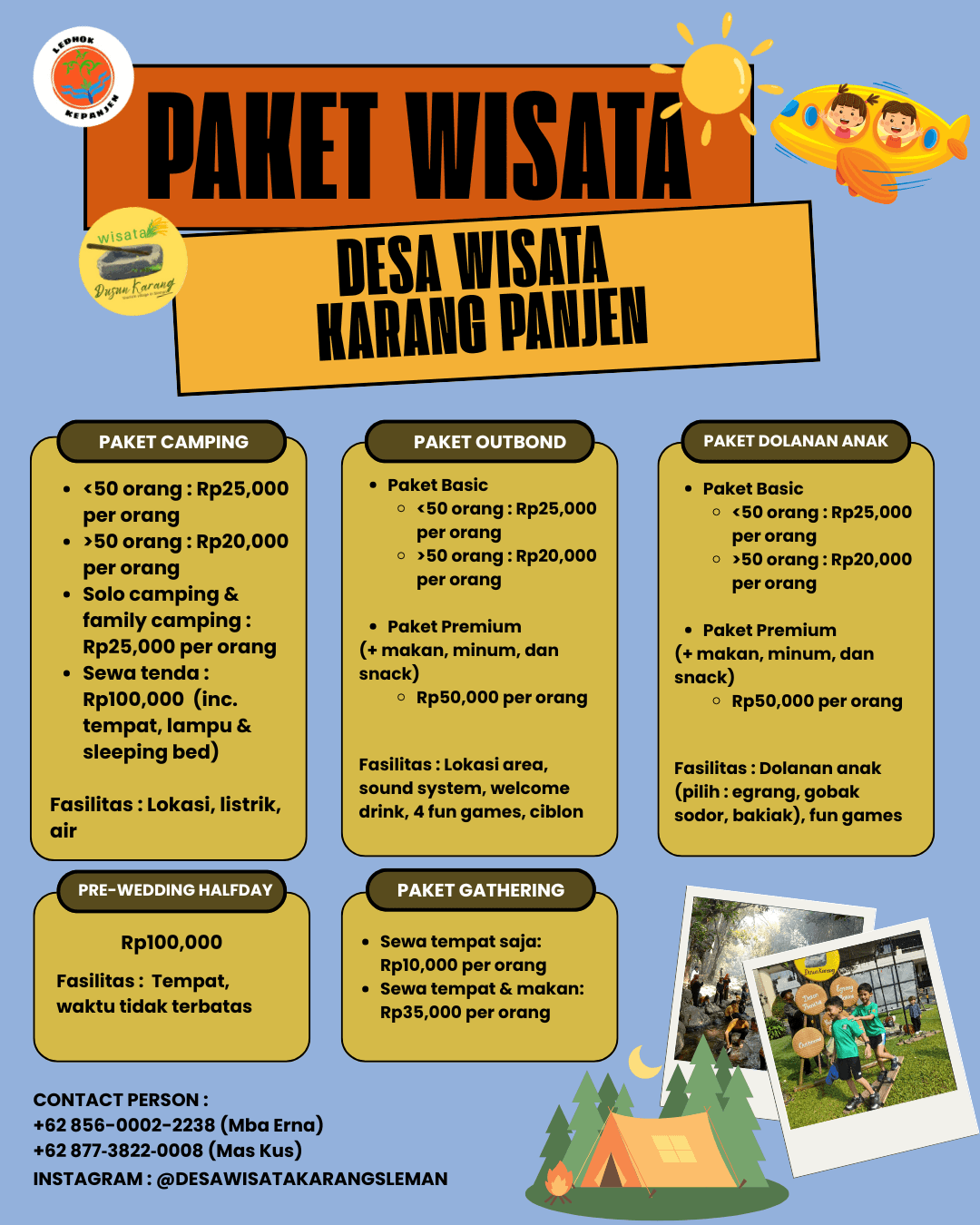 Paket Wisata Desa Wisata Karang Panjen