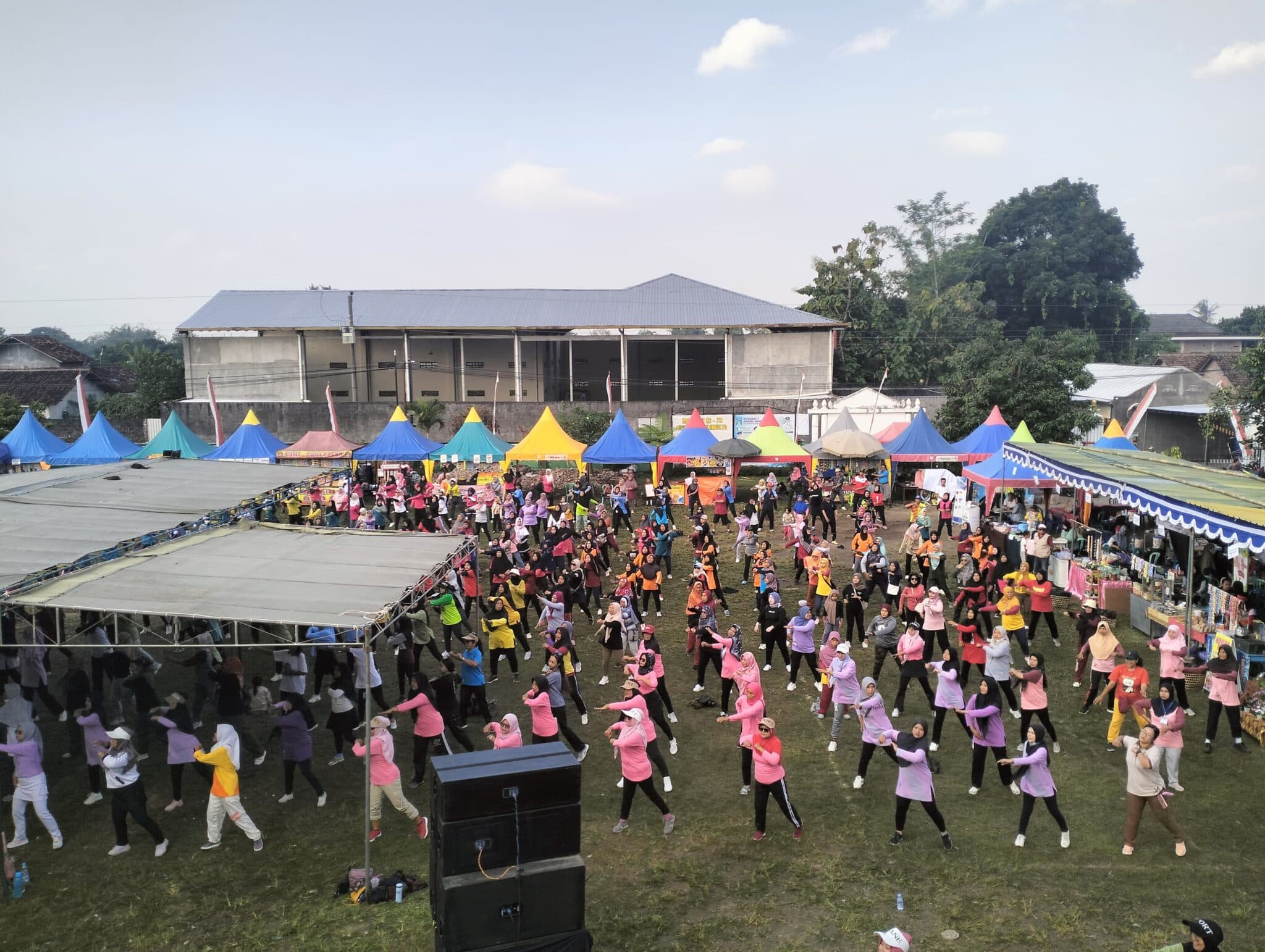 Tutup Rangkaian Hari Jadi ke-79, Kalurahan Trimulyo Gelar Senam Bersama